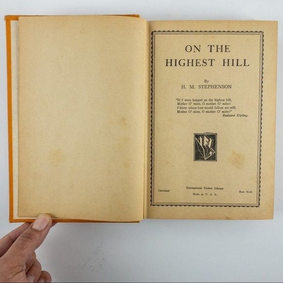 2/$50 - 1929 On The Highest Hill by H. M. Stephenson World War Fiction - Picture 4 of 12